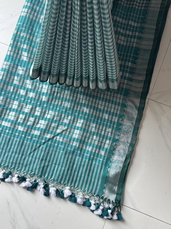 1785213468702 চেক প্রিমিয়াম সুতি শাড়ি